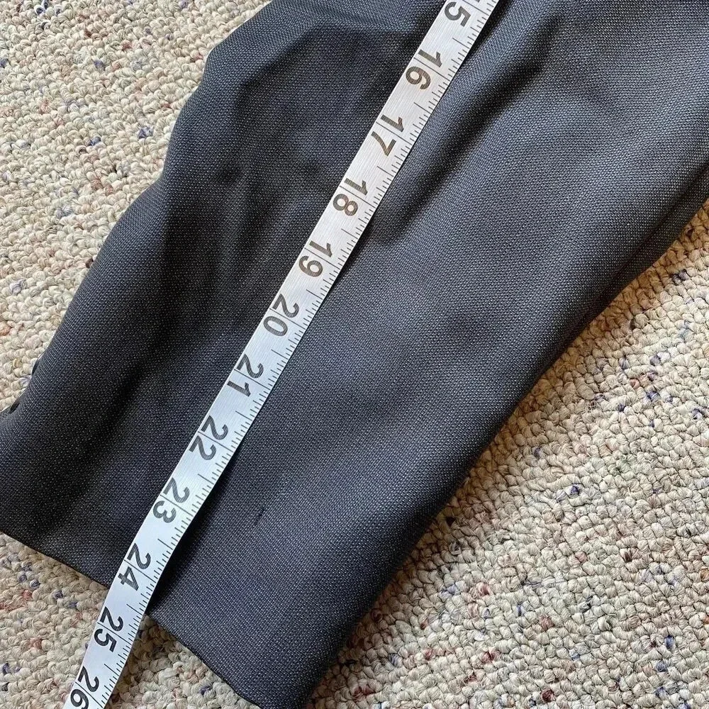 Calvin Klein Lord & Taylor Men's 44L Slim Fit Suit Blazer Jacket Gray 100% Wool